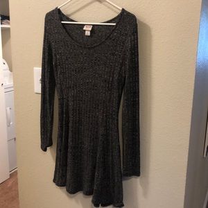 Grey long sleeved dress
